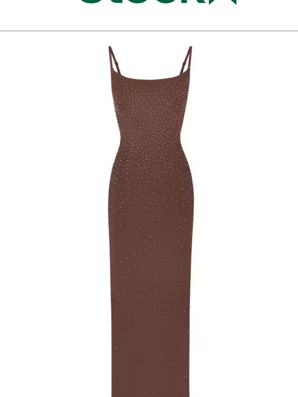 Skims x Swarovski Jelly Crystal-Embellished Cami Maxi Dress, Small